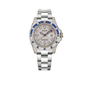 Rolex Oyster Perpetual GMT-Master II 40mm White Gold Blue Sapphire Bezel 116759SA