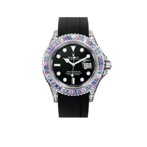 Rolex Yacht-Master Cotton Candy 40mm White Gold Black Dial Oysterflex 126679SABR