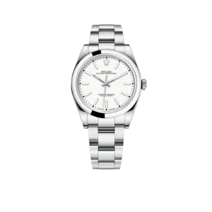 Rolex Oyster Perpetual 39mm Stainless Steel WhiteDial Men Watch 114300-0004 New 2025