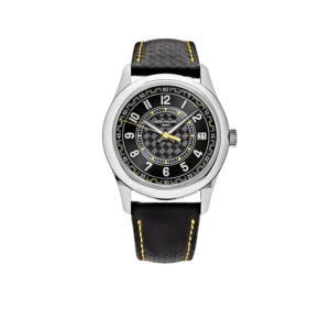 Patek Philippe Calatrava 40mm 6007G-001 White Gold Black Dial Yellow Accents