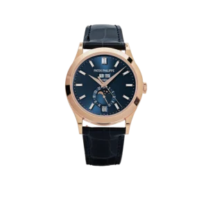 Patek Philippe Complications 39mm 5396R-015 Annual Calendar Rose Gold Blue Dial